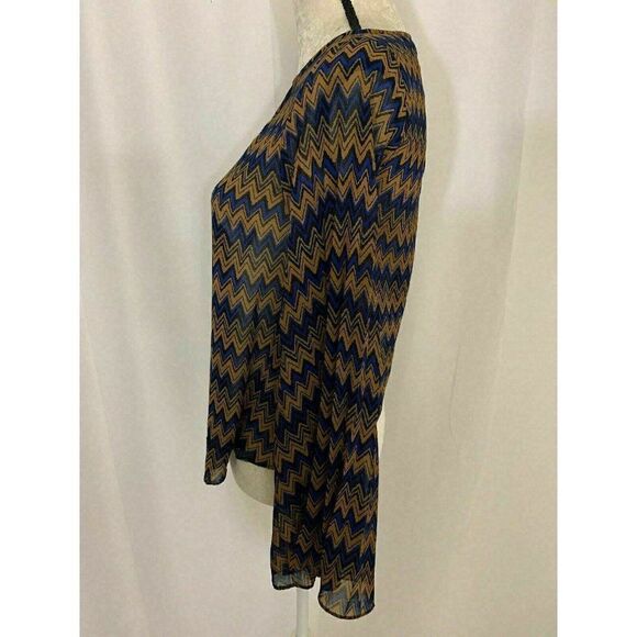 Dolce Vita Anthropologie Zig Zag long sleeve top - Picture 3 of 8